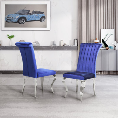 Chaise en velours Franciska