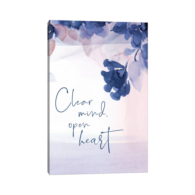 Clear Mind by Stephanie Ryan - Print on Canvas, Wrapped Canvas, 30.48cm H x 20.32cm W x 1.91cm D