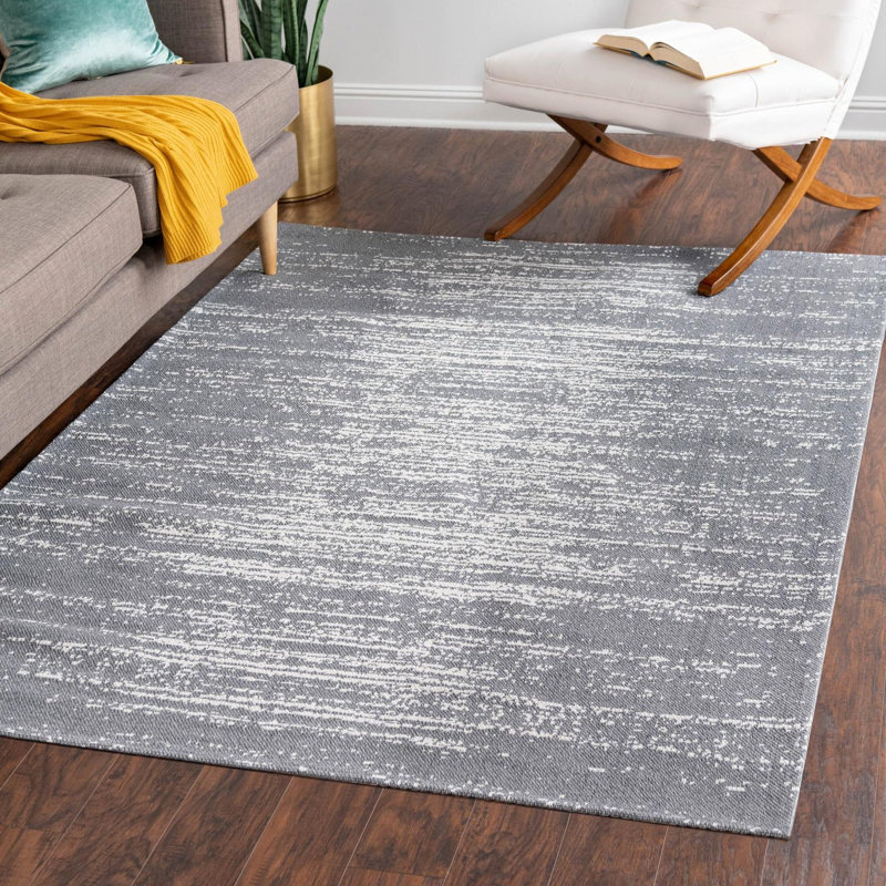 Cotton Abstract Indoor Rug, Rectangle 2'2" x 3'