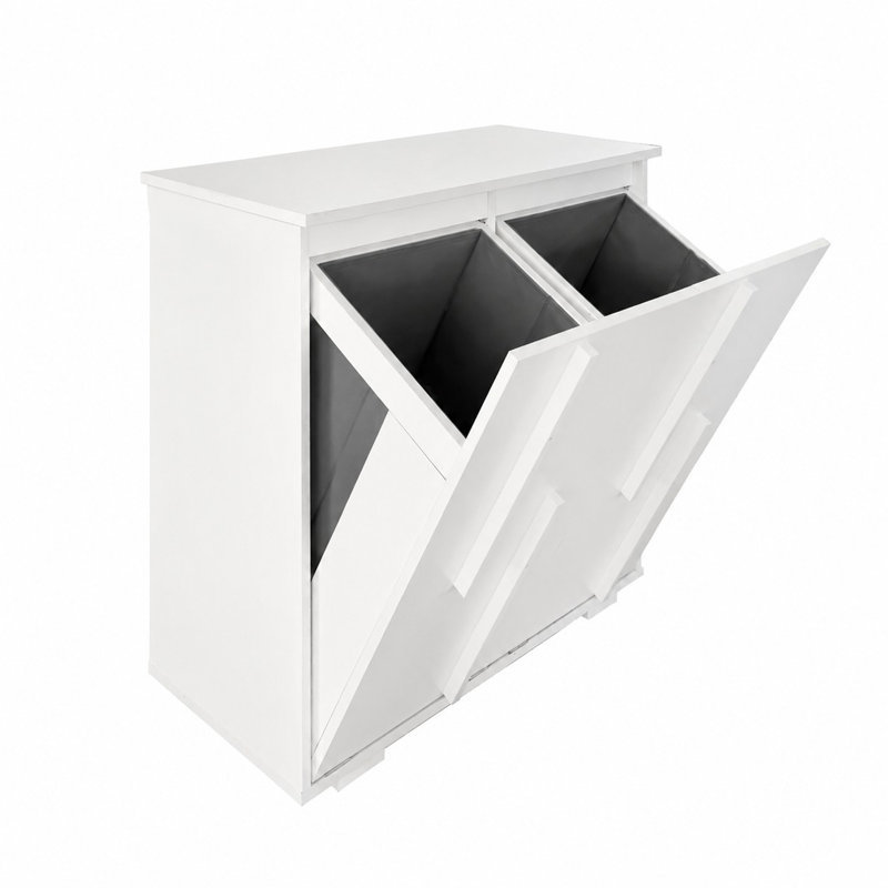 Tilt Out Laundry Hamper Cabinet