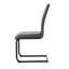 De 4 chaises de cuisine en PU gris anthracite - Conception ergonomique avec pieds en métal, imperméable et confortable pour la salle à manger-594249670-594249671