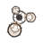 3 - Light Dimmable Cylinder Chandelier