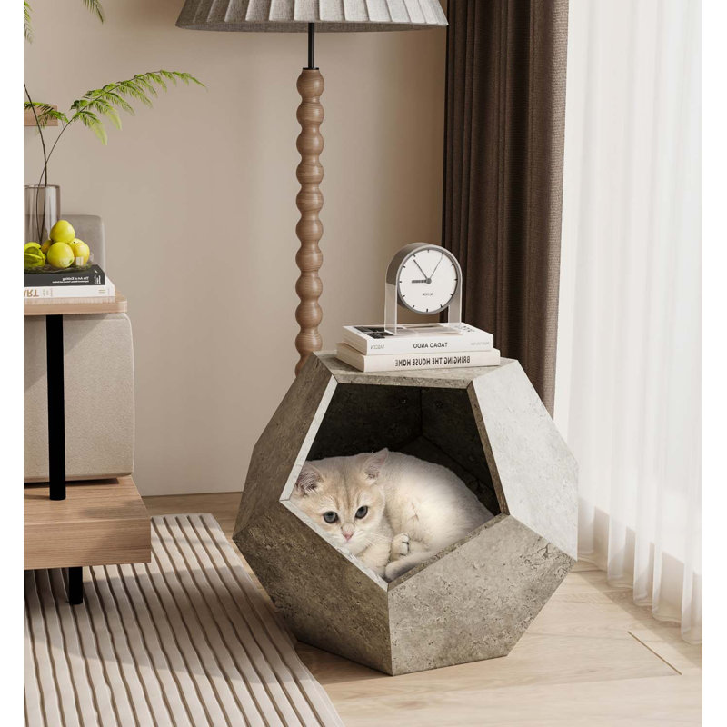 Table de bout pour chat, Gris