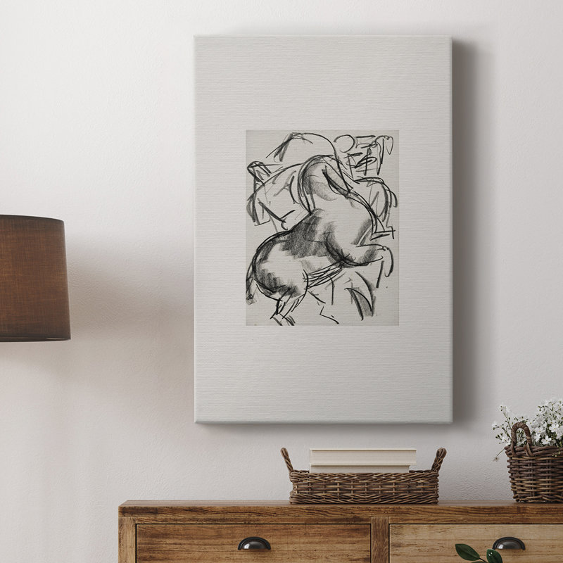 Croquis rétro XXI - galerie Cavas, H 36 po x l 24 po