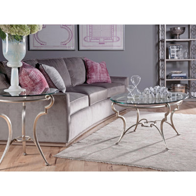 Colette 2 - Piece Glass Top Living Room Table Set