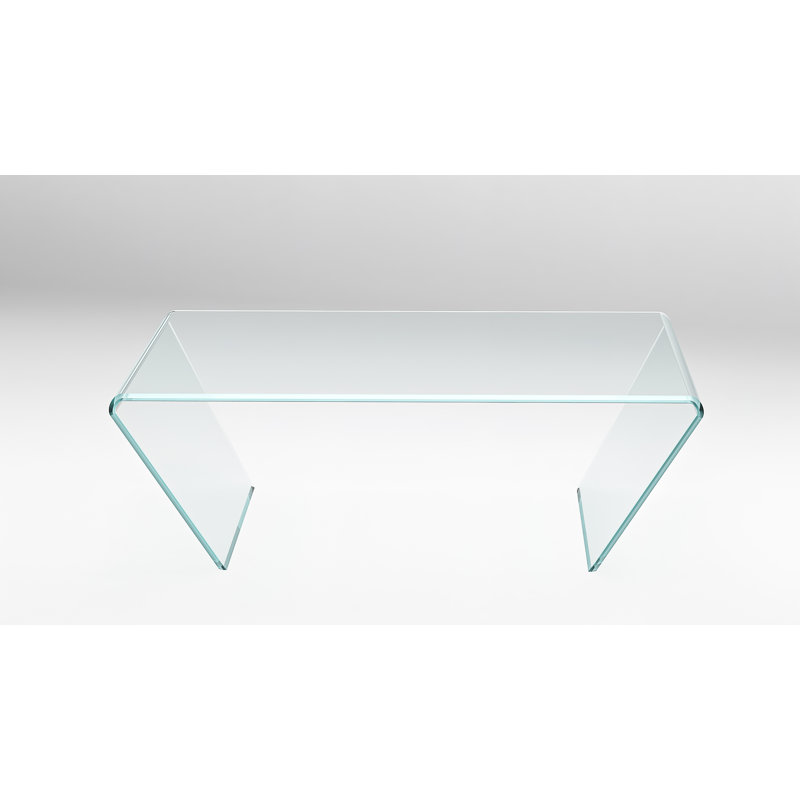 Titan Glass Coffee Table, 39..37" W x 41.53" L x 12.99" H