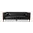 90" Faux leather Tuxedo Arm Sofa-1420870085