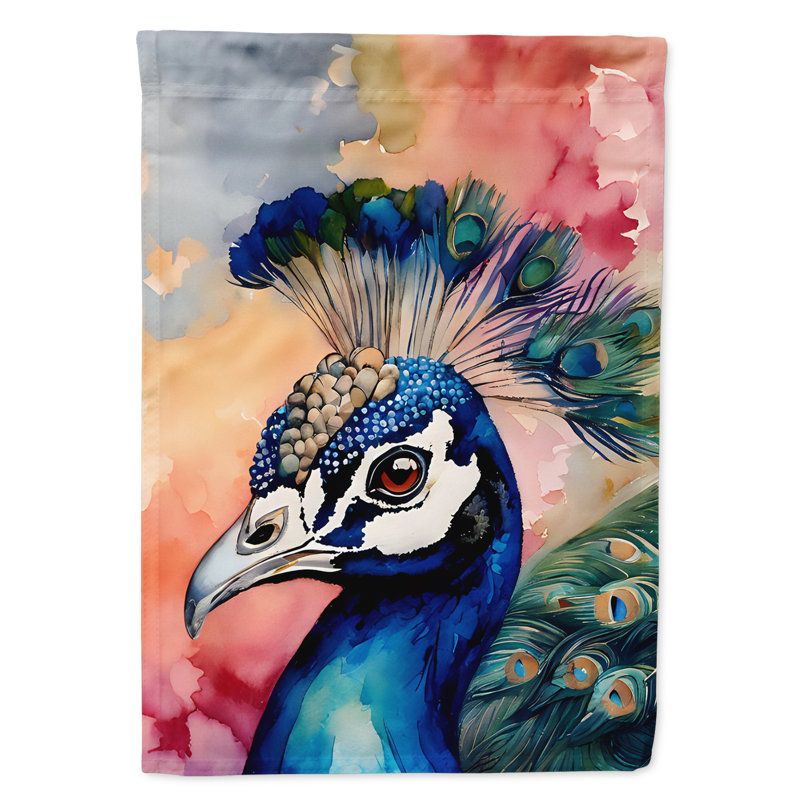 Drapeau de jardin paon_DAC3249