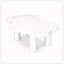 Table basse 40 po en bois avec 4 pieds ronds, petite table basse mignonne et table centrale irrégulière-1117039589