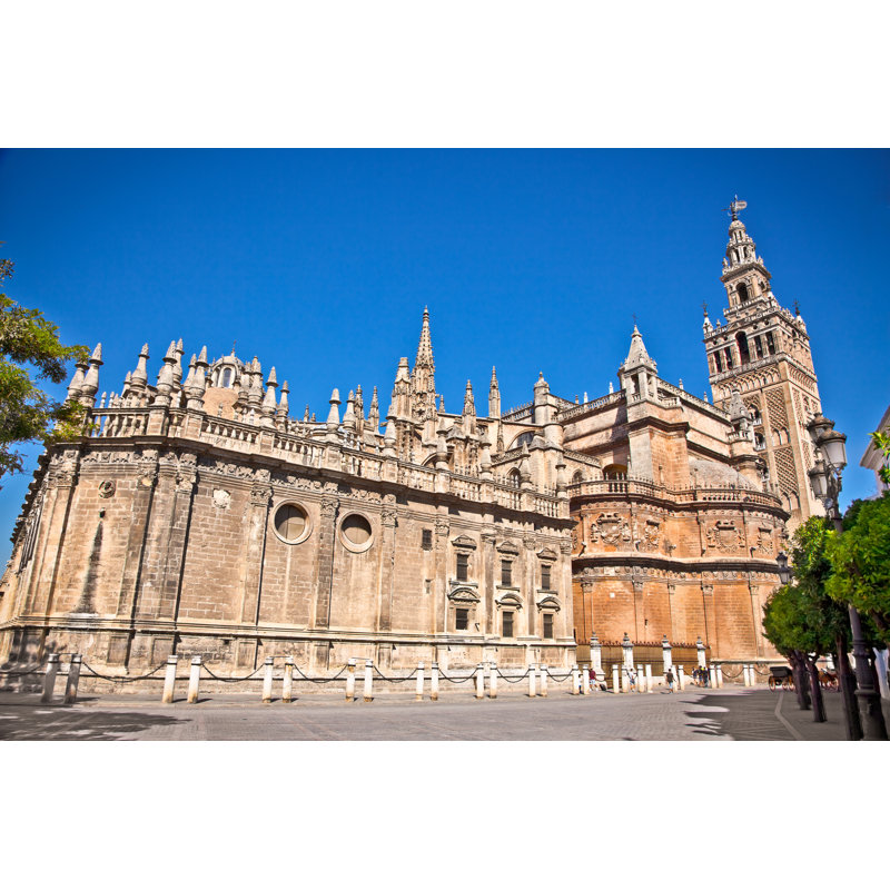 Cathedral Of Saint Mary In Seville, Spain by Master2 - Wrapped Canvas Print, 30cm H x 46cm W x 3.8cm D