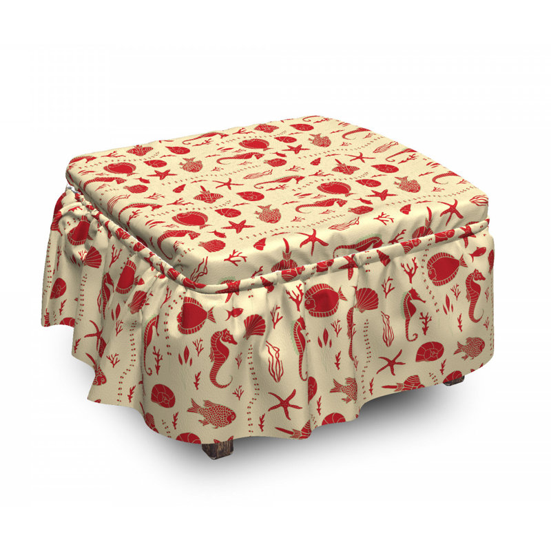 Housse pour repose-pieds undersea animaux