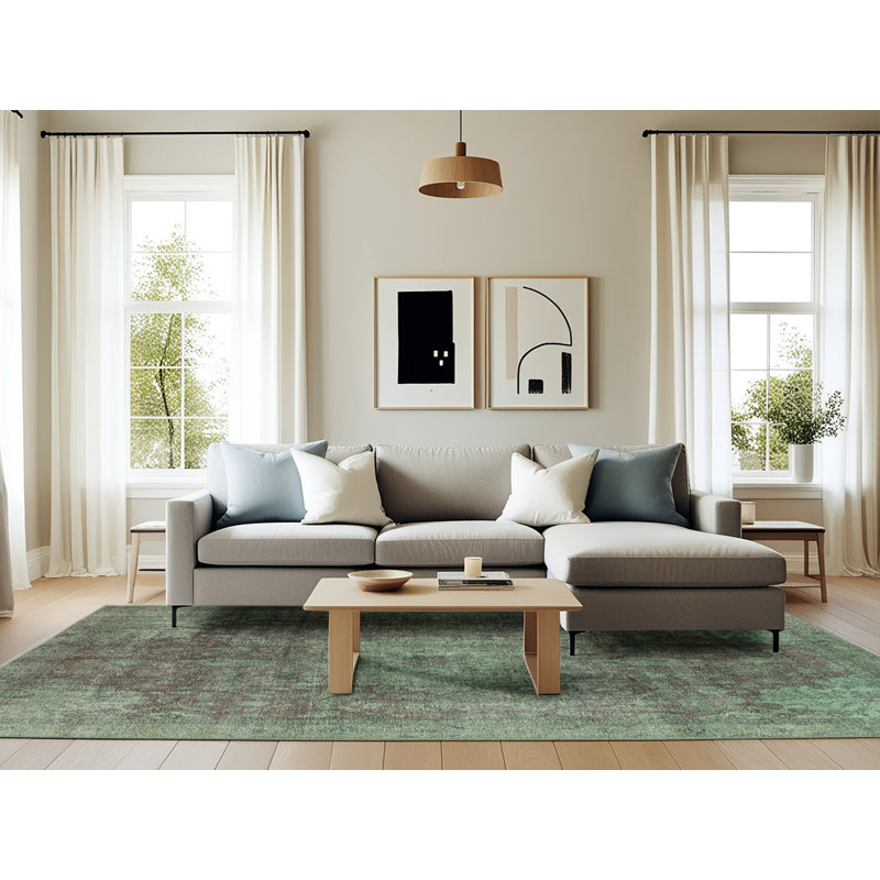 Howze Oriental Indoor Rug, Rectangle 6' x 9'