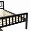 Lit avec lit gigogne, cadre de lit plateforme avec tête et pied de lit, pour un petit espace de vie dans la chambre à coucher, aucun sommier nécessaire-1207029789