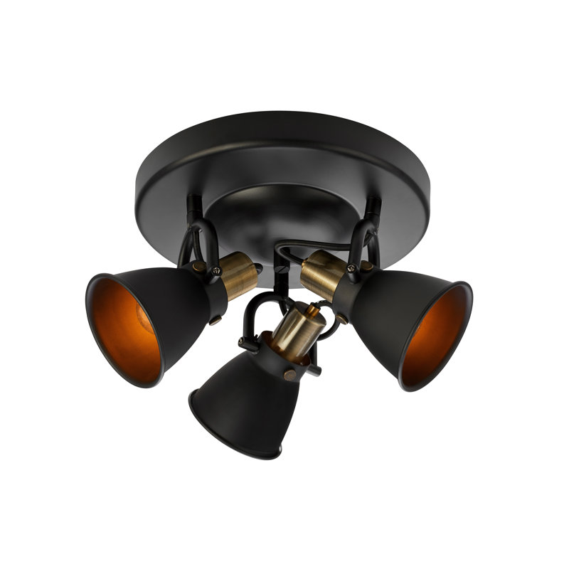 Paddy Spotlight, Black/Brushed Brass