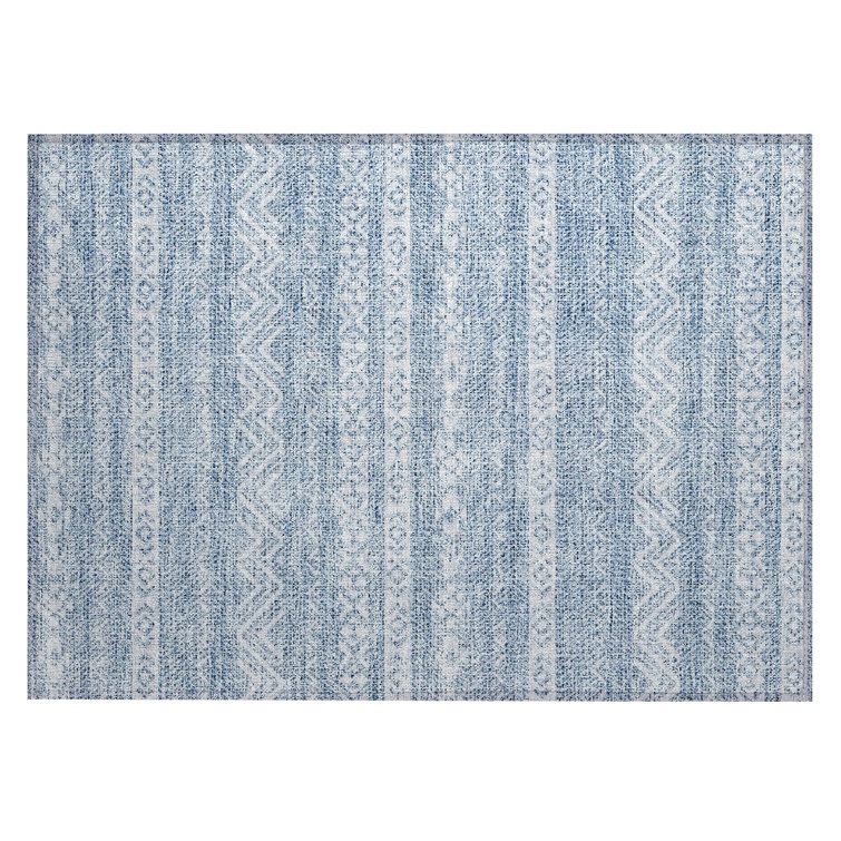 Cean Washable Southwestern Indoor / Outdoor Rug