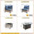 Emroy 4 - Person Wicker/Rattan Sectional Seating Group with Lighted Coffee Table, All Weather Modular Outdoor Conversation Set with Cushions-2105364855