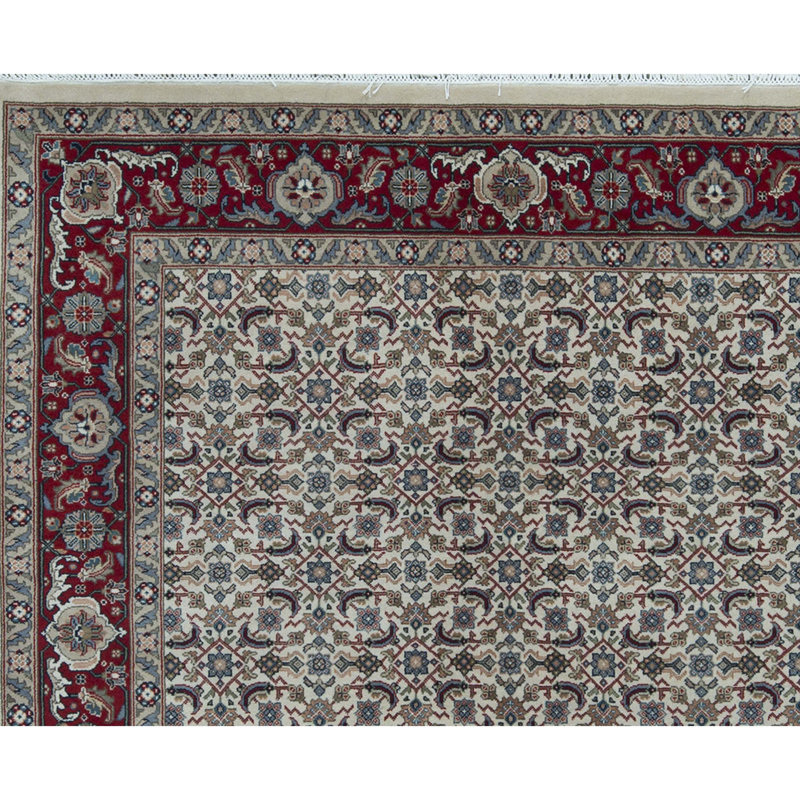 Jaipur Wool Oriental Area Rug in Ivory