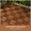 Dalles de terrasse emboîtables en bois d'acacia, motif à damier, pour revêtement de sol extérieur, imperméables et faciles à installer.