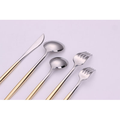 Everly Quinn Peon Stainless Steel Flatware Set - Service for 4