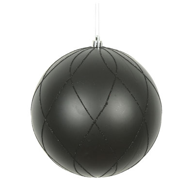 Ornement boule 6 po mat et scintillant