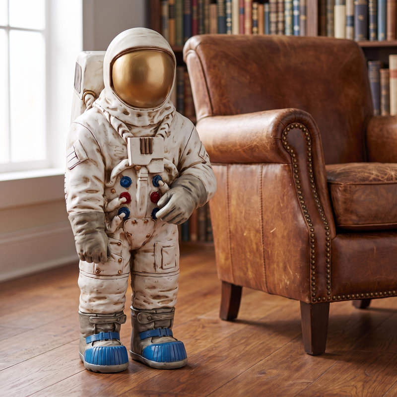 Statue d'astronaute lunaire