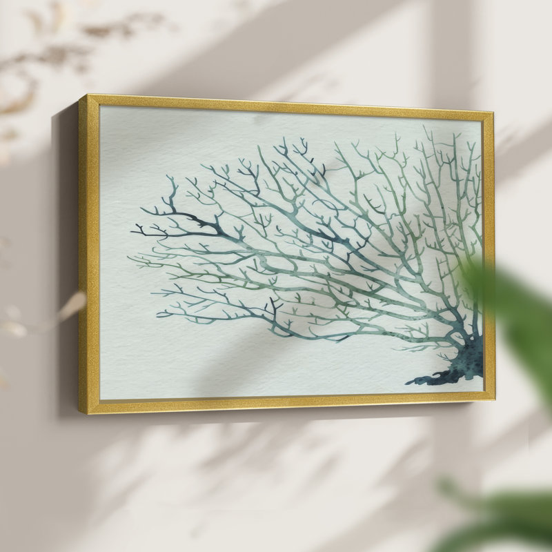 Seaglass Shadow II -Framed Print - Restickable
