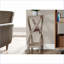 Table basse contemporaine à 3 niveaux peu encombrante en stratifié d'aspect bois brun pour les petites pièces