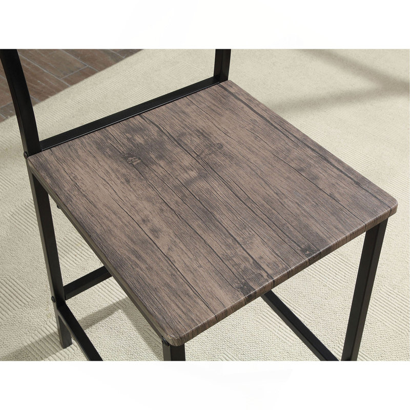 Table de salle à manger de style industriel 5 pièces