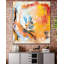 Orange Abstract Print by Lara Brooke