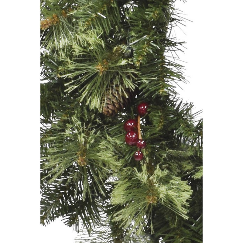 Faux Pinecones 24'' Wreath