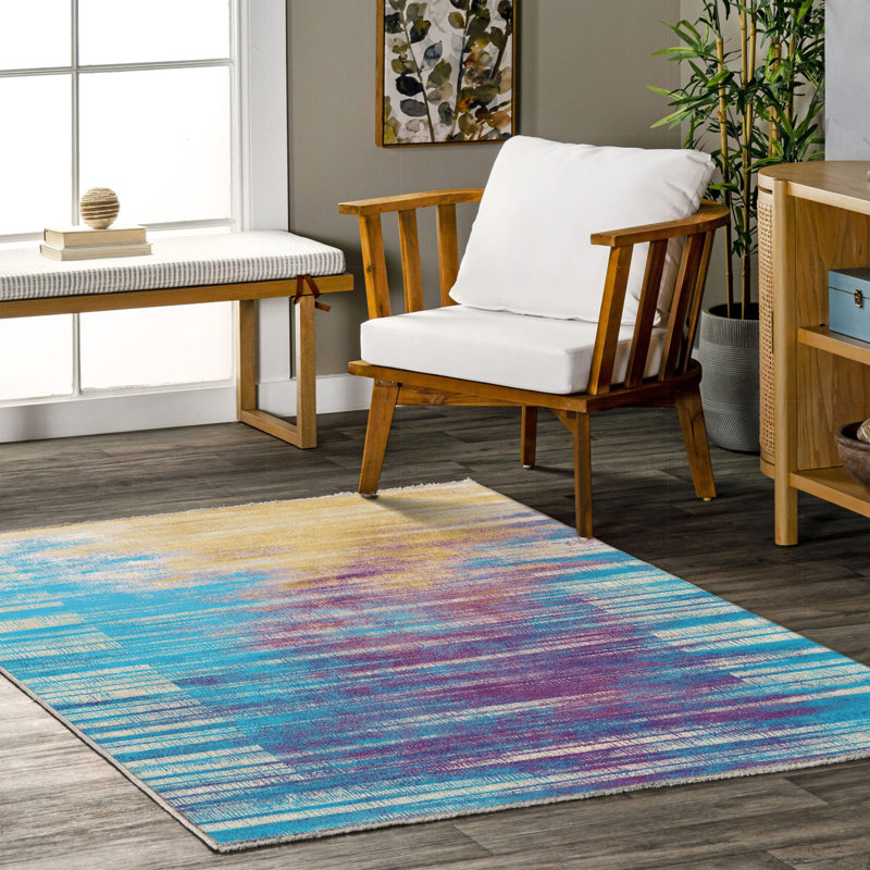 Tapis rectangulaire Piersiak avec envers antidérapant, Tapis de couloir 4 pi x 13 pi 2 po