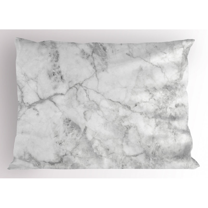 Marble Polyester Abstract Sham Set, Twin