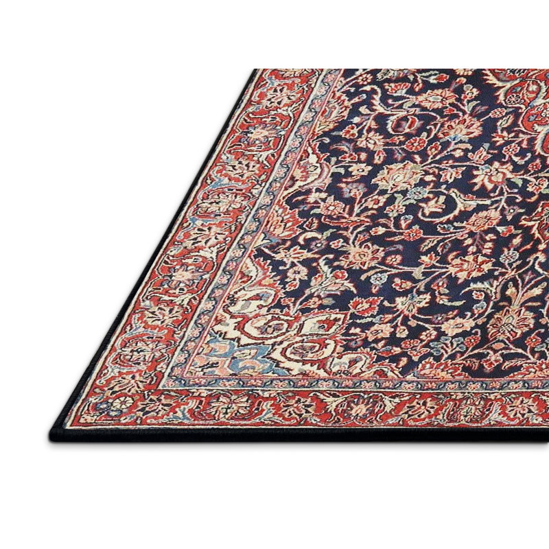 Tapis décoratif oriental noir/rouge Andreea, Rectangle 2 pi x 3 pi