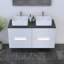 Meuble-lavabo double 47,2 po avec plateau Kashden-361250004