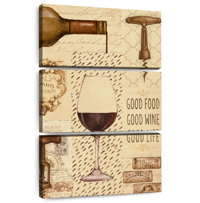 Yarlin Wine Glass Collage, 32" H x 20" W