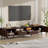 78 Inch Modern TV Stand For Tvs Up To 85", Entertainment Center With Closed Storage & Cable Management, Soft-Closing Hinges, Iron Legs For Living Room-72055085
