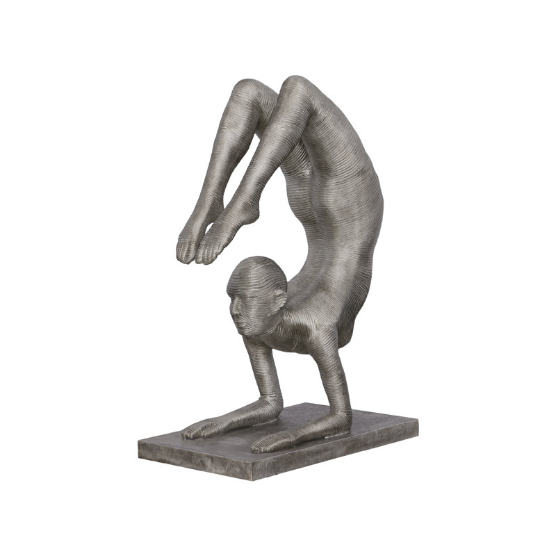 Handstand Scorpion Statue, Aluminum