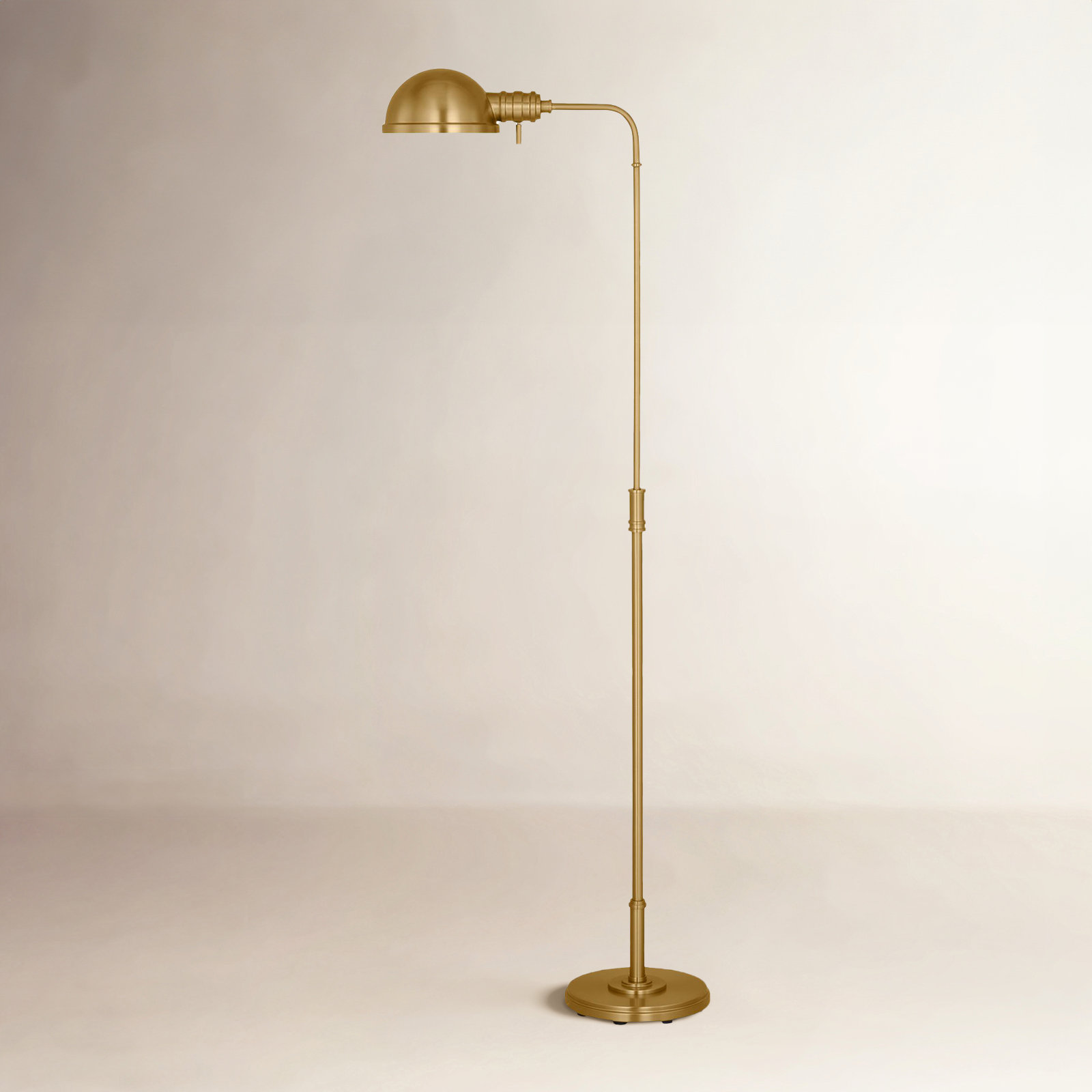 43.25'' Floor Lamp, Burnished Brass