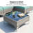 6 - Person Premium Patio Wicker Sectional Seating Group With Cushions-1270158306