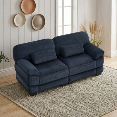 Loveseat with Seat Cushions and pillows
