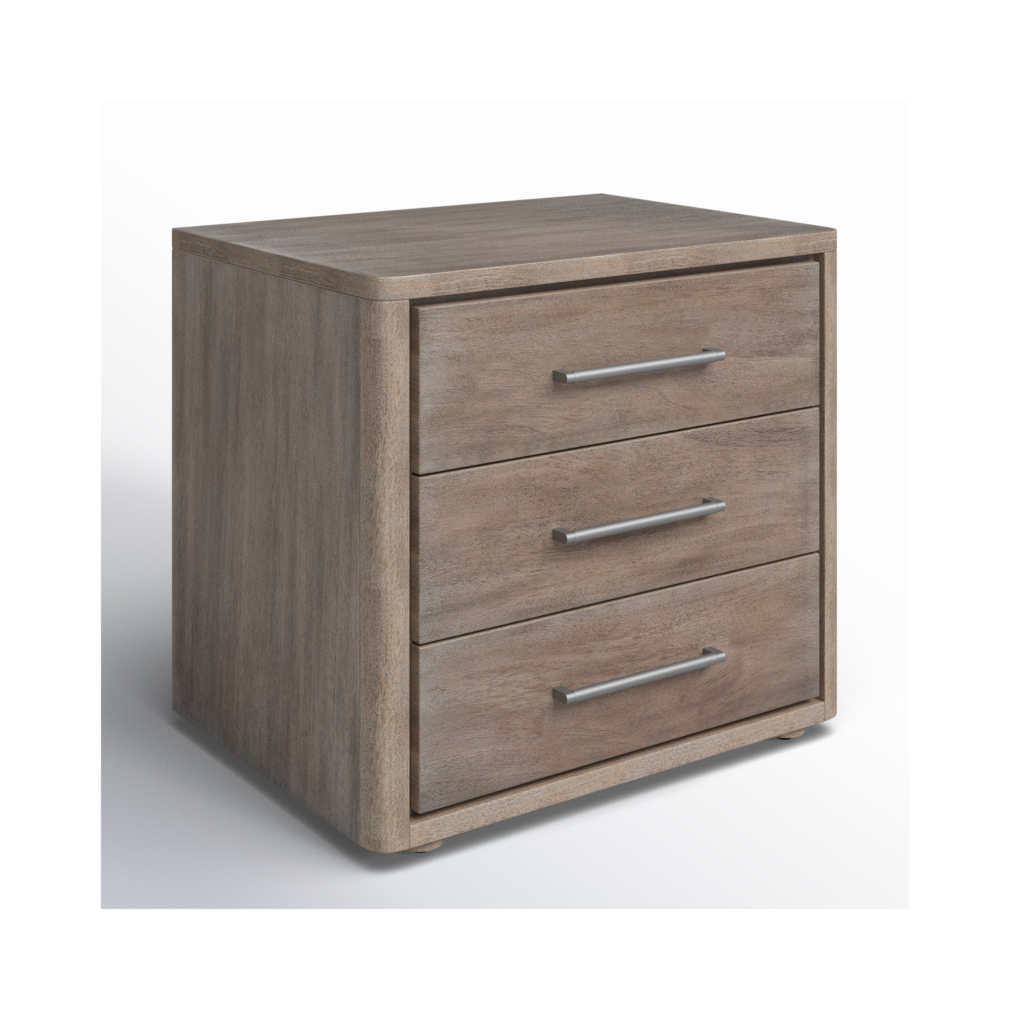 Atherton 3 - Drawer 26" Nightstand, Ash Brown