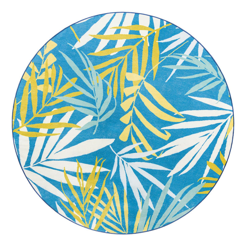 Tapis intérieur / extérieur Jill Zarin Grenada Caribbean, Rond 7 pi 10 po