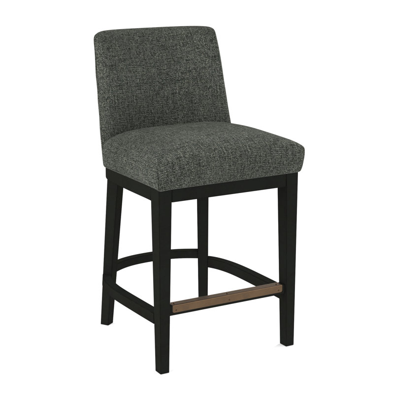 Upholstered Stool, Black, 61614-35