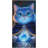 Quick Dry Microfiber Blue Glitter Cat Beach Towel, 50 x 60 in