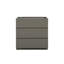 Armoire de plancher grise pour salle de bain sans lavabo - 3 tiroirs, élégant et intelligent, rangement maximum, lisse et silencieux, tiroir ergonomique,