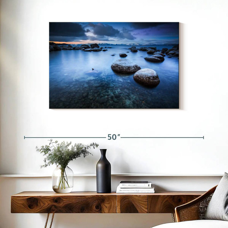 Alvord, eaux calmes au lac Tahoe, H 24 po x l 36 po