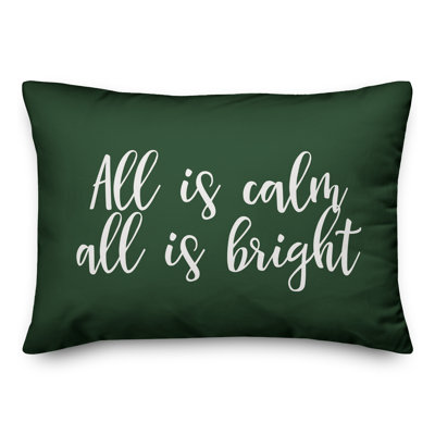  Coussin lombaire All is Calm, All is Bright