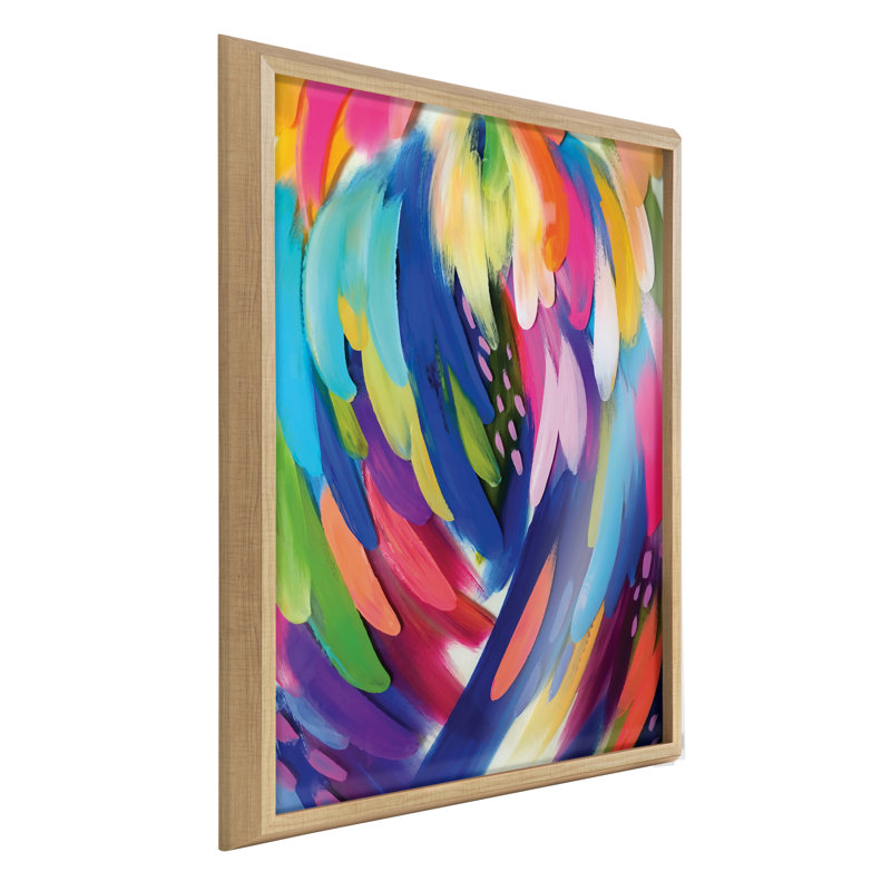«Lofgren Bright Brush Strokes» par Jessi Raulet - peinture encadrée