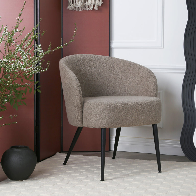 Upholstered Armchair, Beige