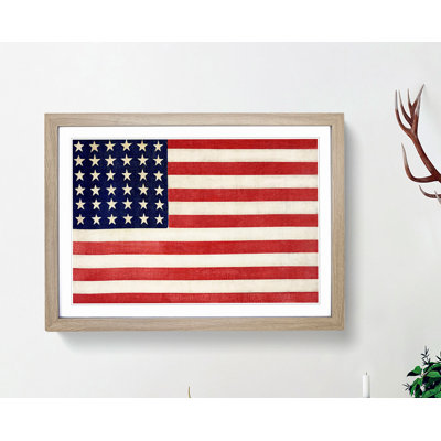 Thirty-Six Star Flag of the USA - Framed Print